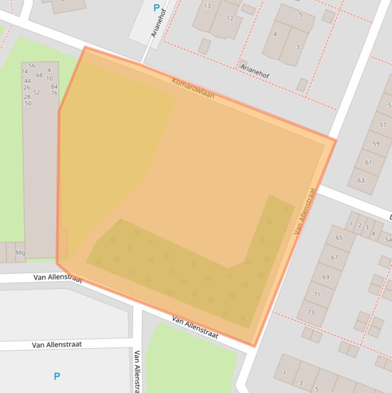 Kaart van postcodegebied 1562TL.