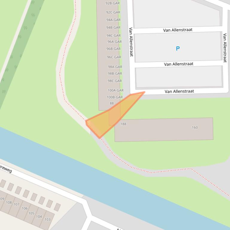 Kaart van postcodegebied 1562TP.