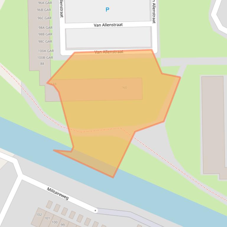 Kaart van postcodegebied 1562TR.