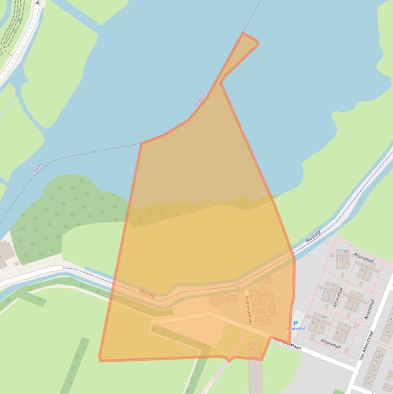 Kaart van postcodegebied 1562TV.