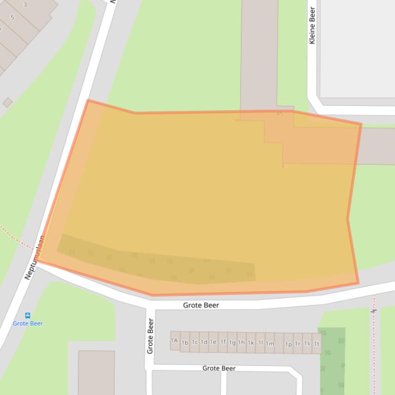 Kaart van postcodegebied 1562VD.