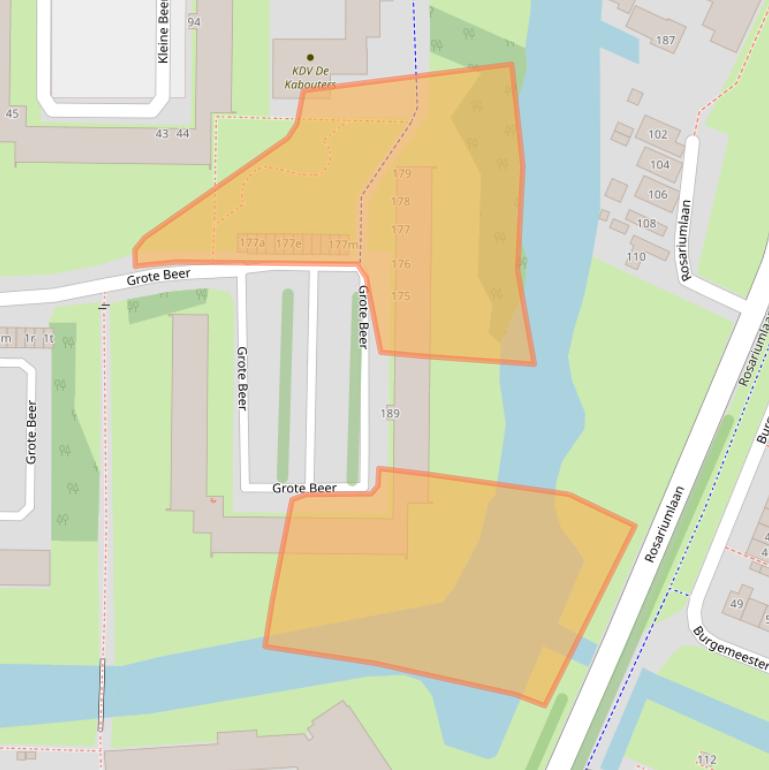 Kaart van postcodegebied 1562VV.