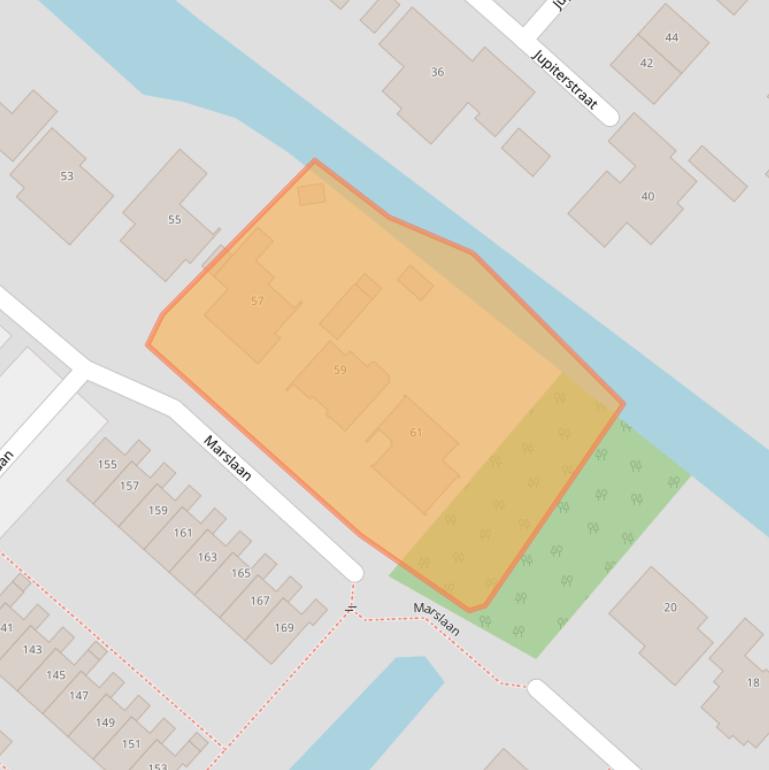 Kaart van postcodegebied 1562WC.