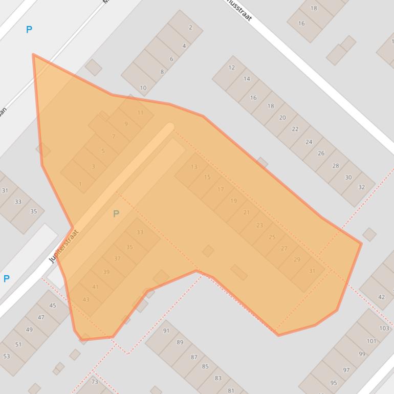 Kaart van postcodegebied 1562WL.
