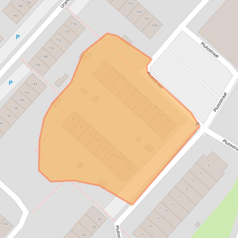 Kaart van postcodegebied 1562XJ.