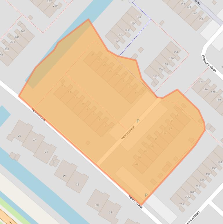 Kaart van postcodegebied 1562ZA.