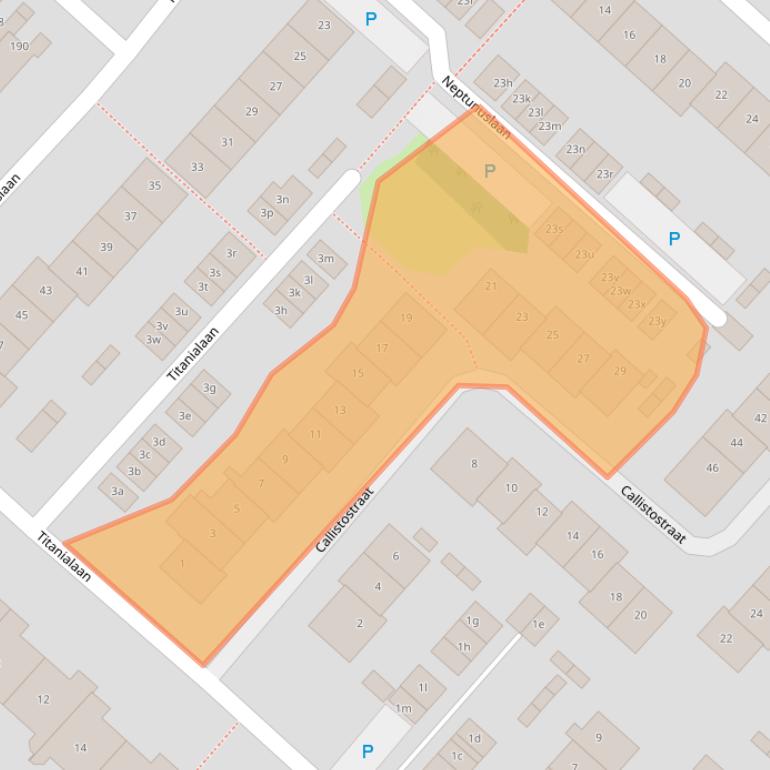 Kaart van postcodegebied 1562ZG.