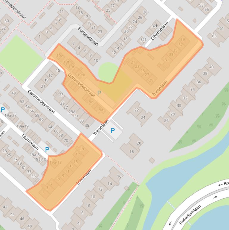 Kaart van postcodegebied 1562ZN.