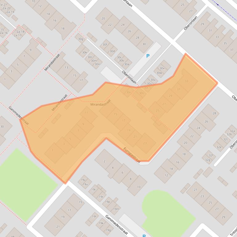 Kaart van postcodegebied 1562ZX.