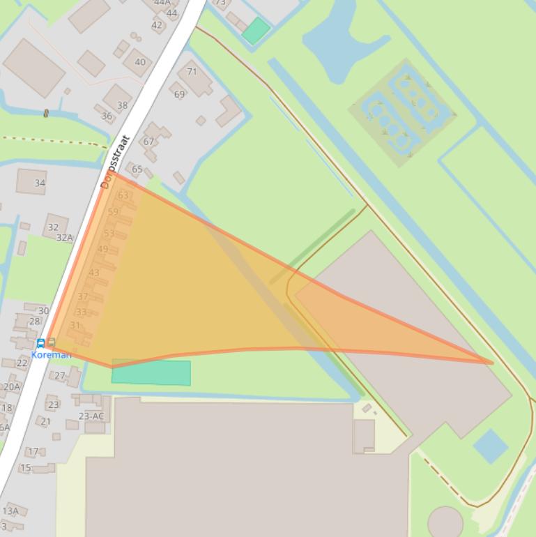 Kaart van postcodegebied 1566AB.