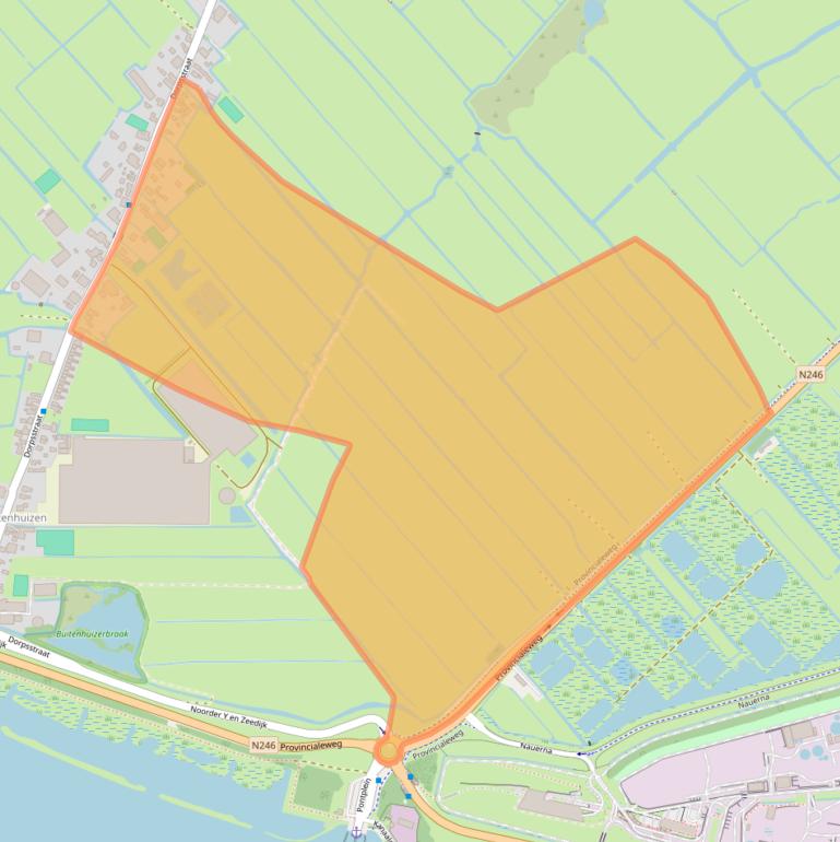 Kaart van postcodegebied 1566AC.