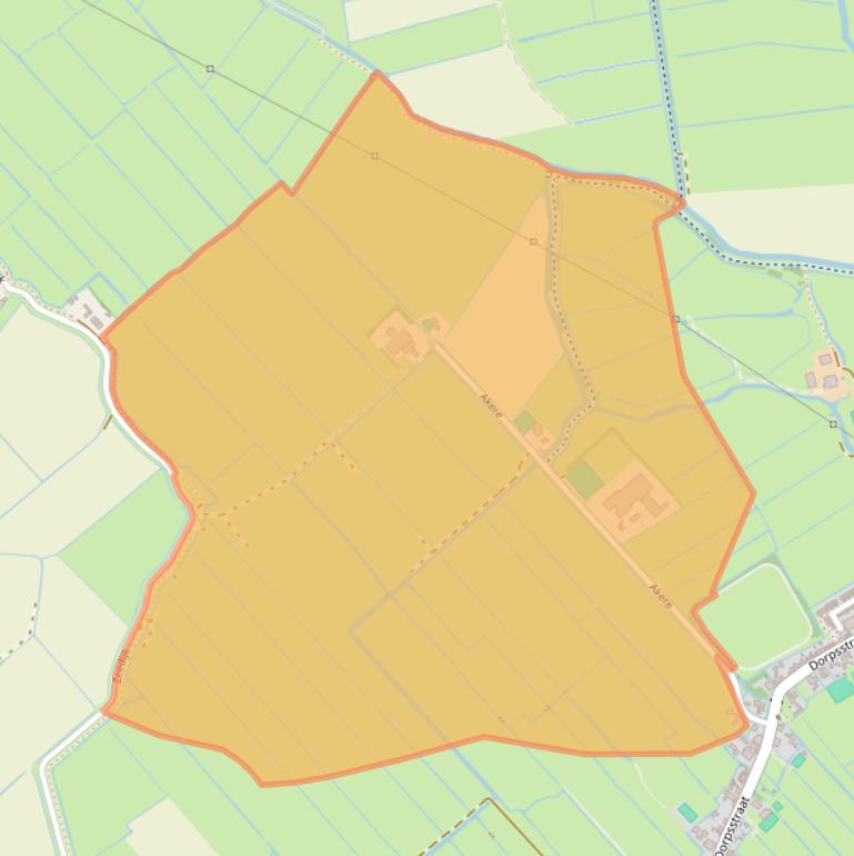 Kaart van postcodegebied 1566AZ.