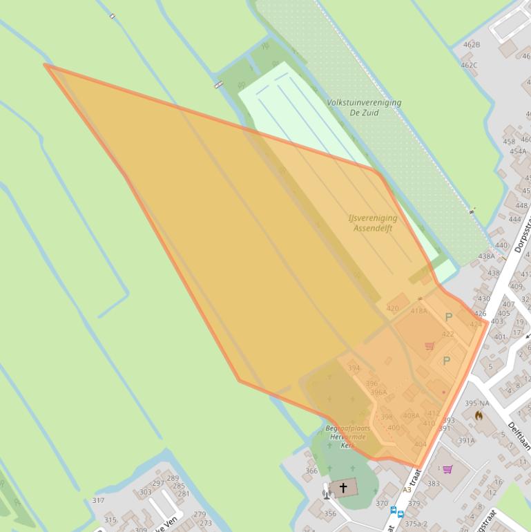 Kaart van postcodegebied 1566BS.