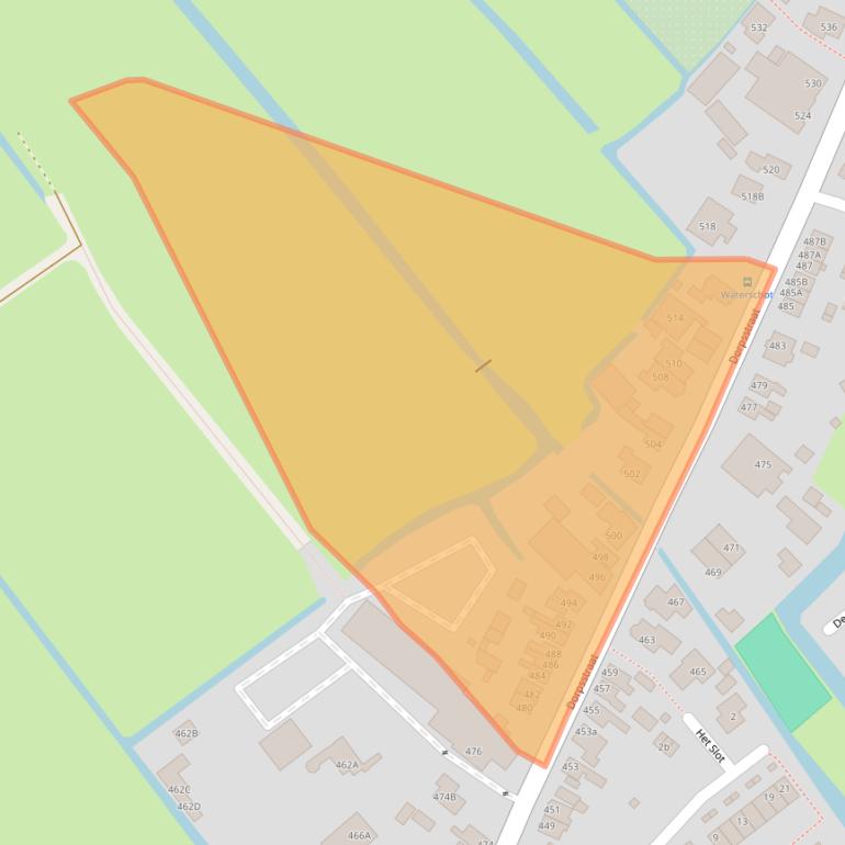 Kaart van postcodegebied 1566BW.