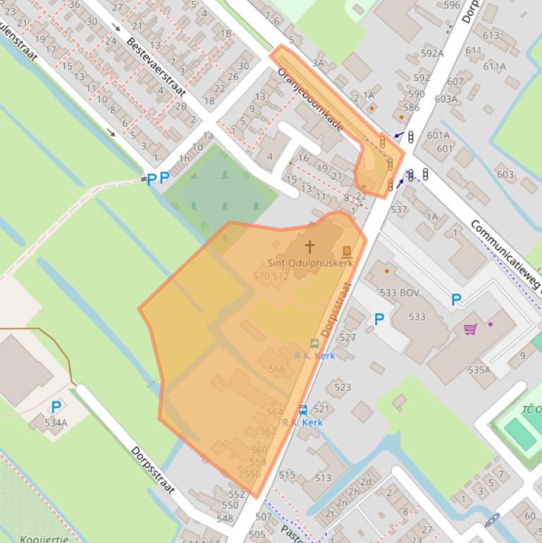 Kaart van postcodegebied 1566BZ.