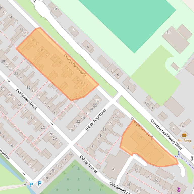 Kaart van postcodegebied 1566DB.