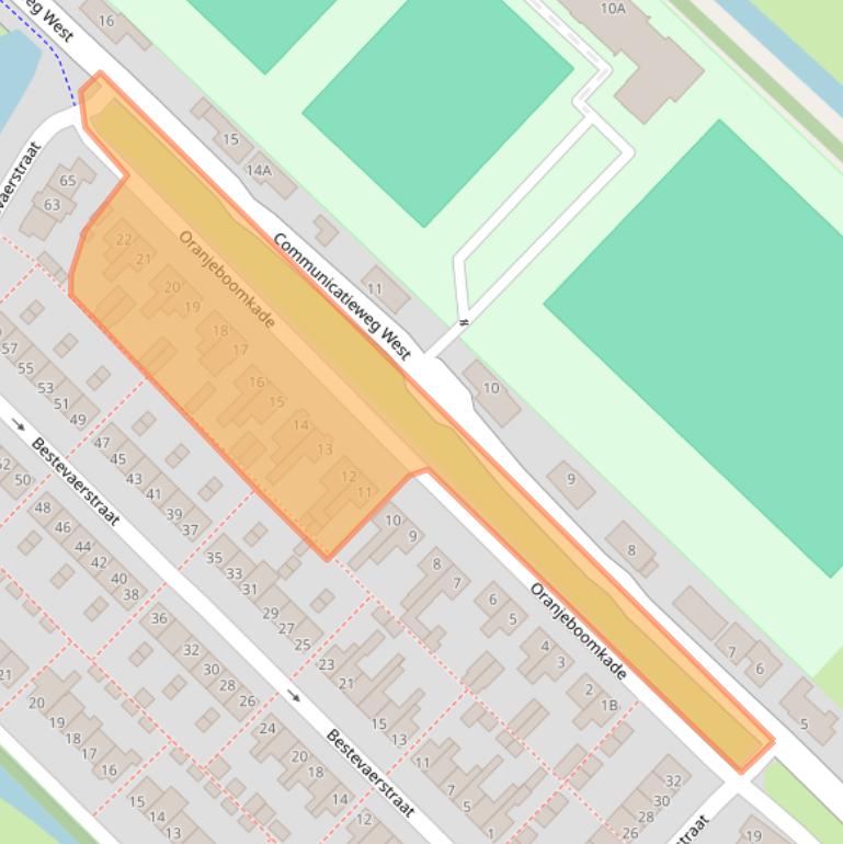 Kaart van postcodegebied 1566DC.