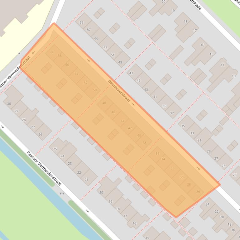 Kaart van postcodegebied 1566DH.