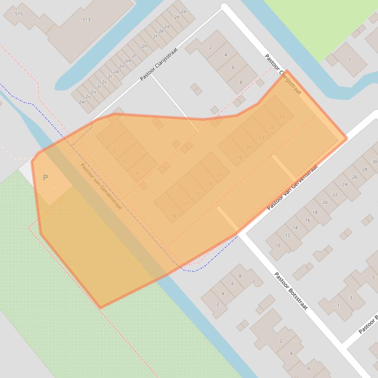 Kaart van postcodegebied 1566DP.