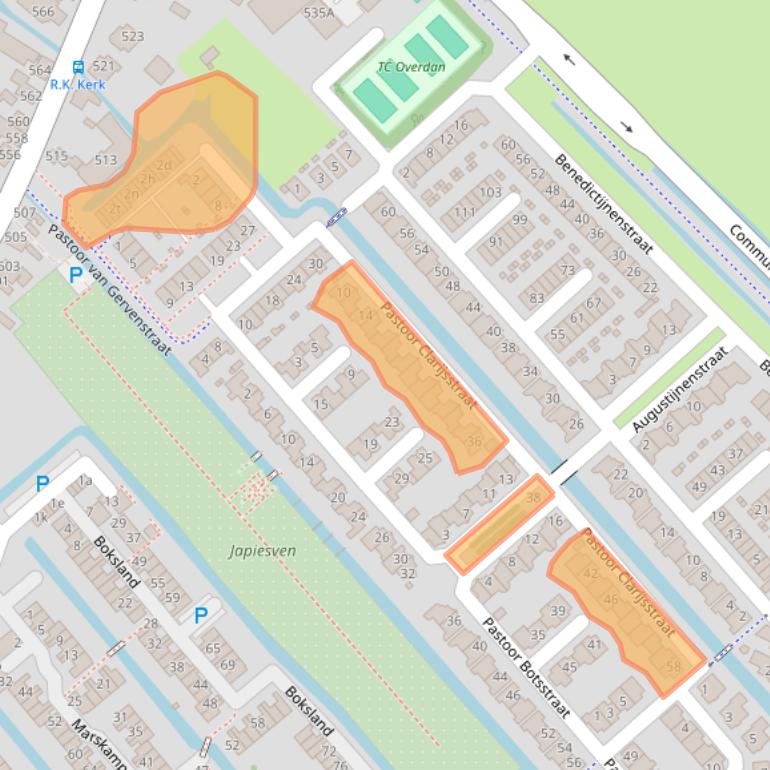 Kaart van postcodegebied 1566DS.