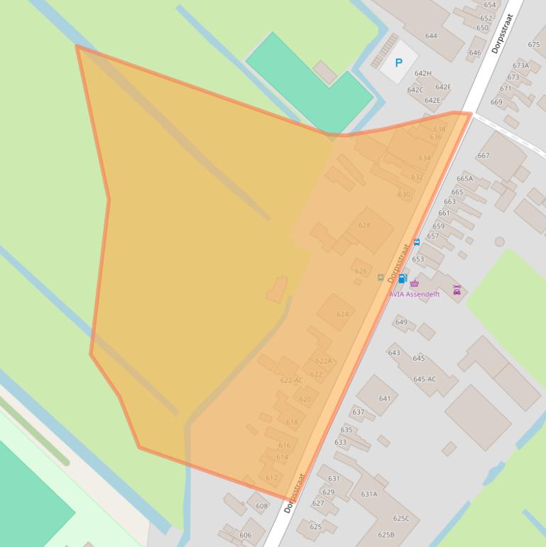 Kaart van postcodegebied 1566EL.