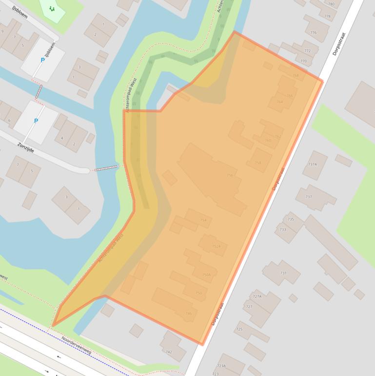 Kaart van postcodegebied 1566ES.