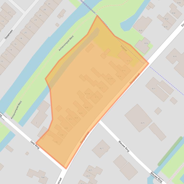 Kaart van postcodegebied 1566EV.