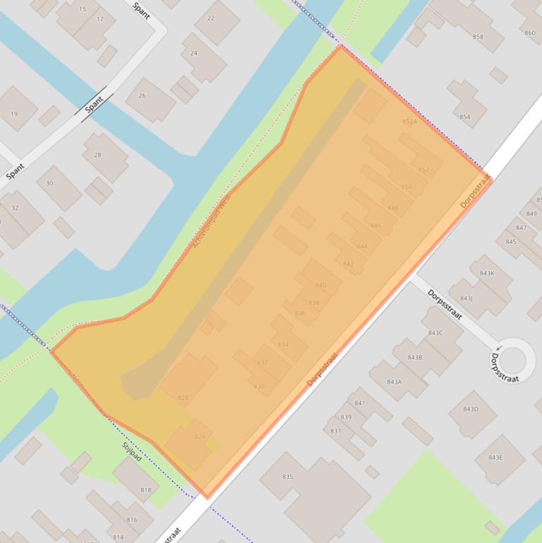 Kaart van postcodegebied 1566EW.