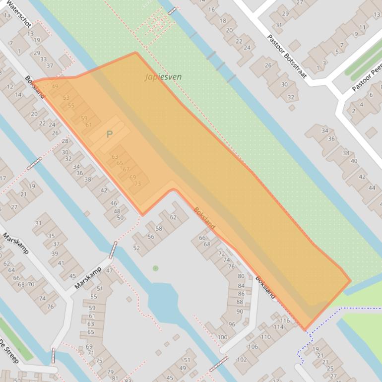 Kaart van postcodegebied 1566GB.