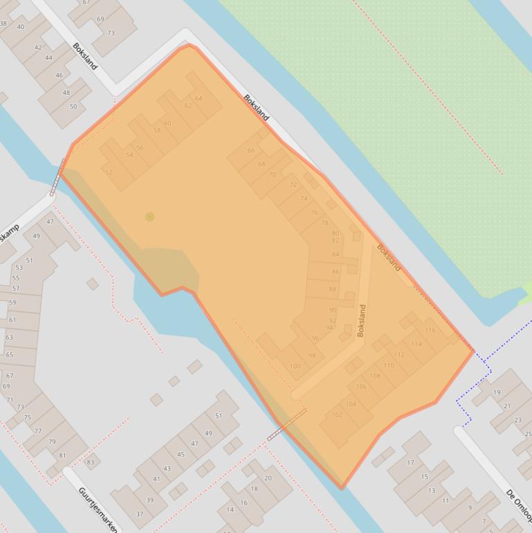 Kaart van postcodegebied 1566GD.