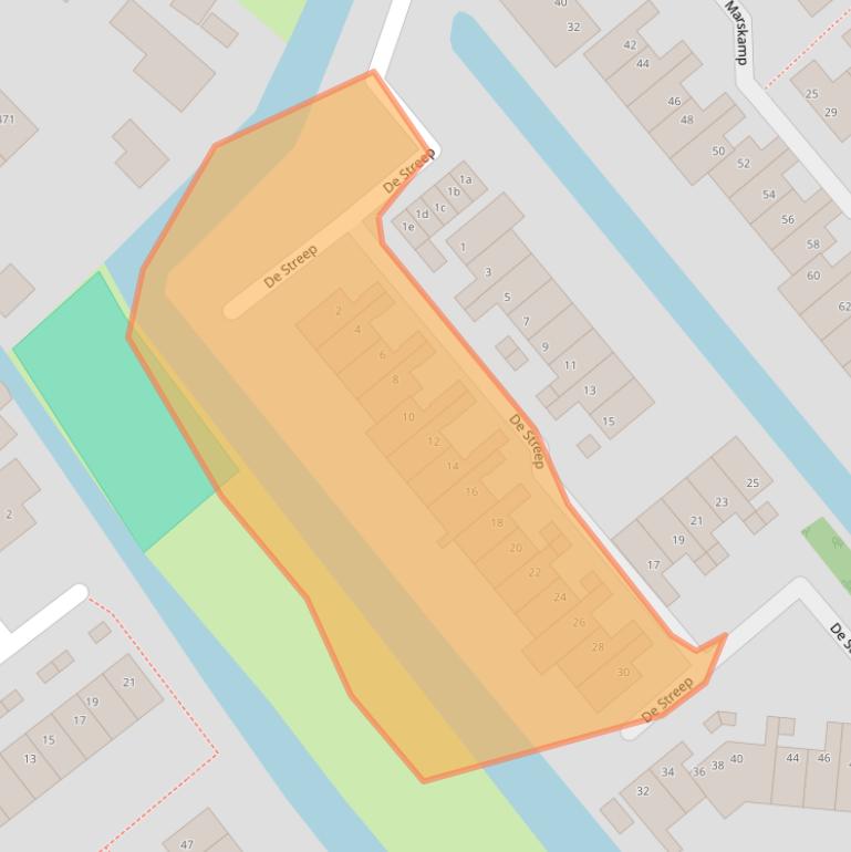 Kaart van postcodegebied 1566GR.
