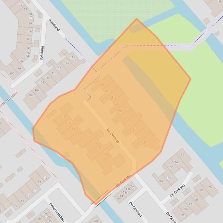 Kaart van postcodegebied 1566GV.