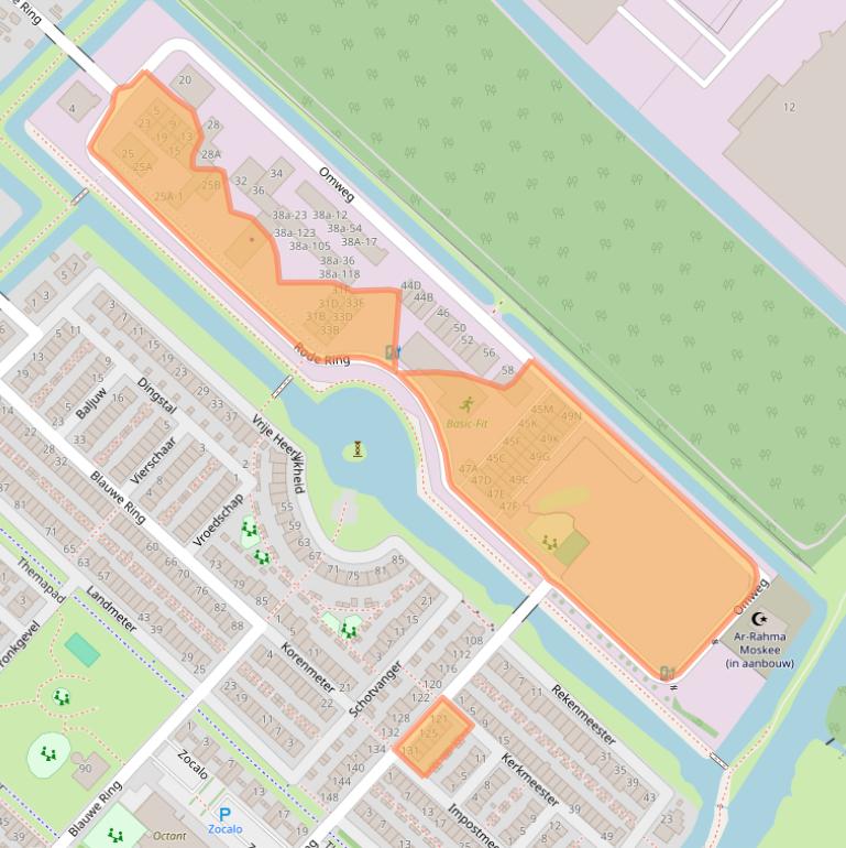 Kaart van postcodegebied 1566HR.