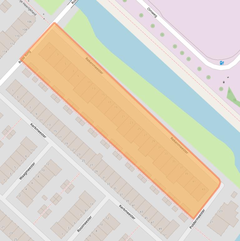 Kaart van postcodegebied 1566HW.