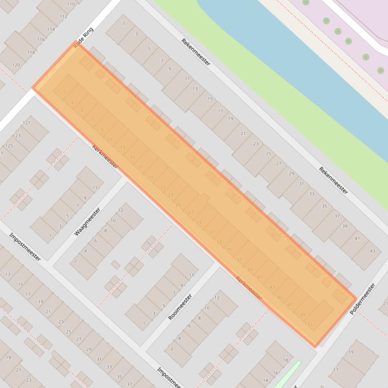 Kaart van postcodegebied 1566HX.