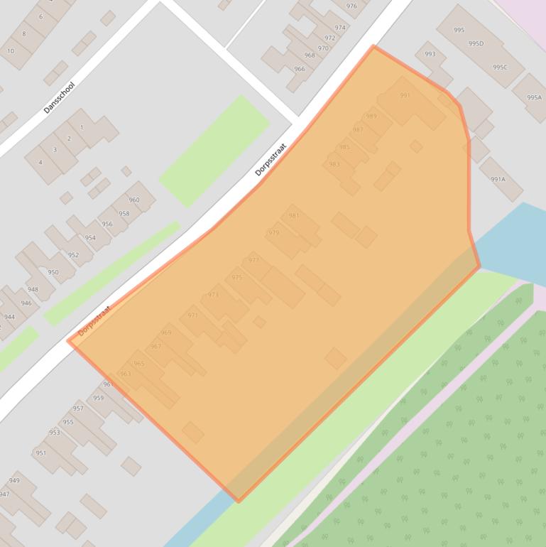 Kaart van postcodegebied 1566JC.