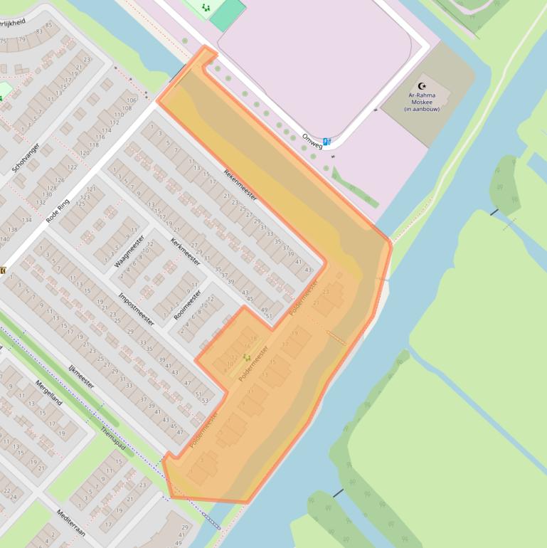 Kaart van postcodegebied 1566JR.