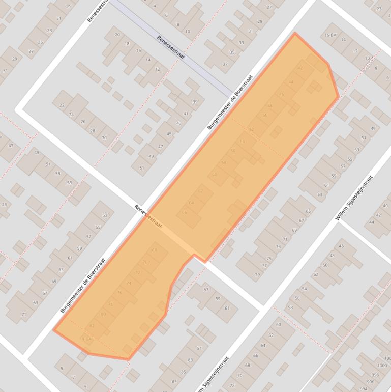 Kaart van postcodegebied 1566KD.