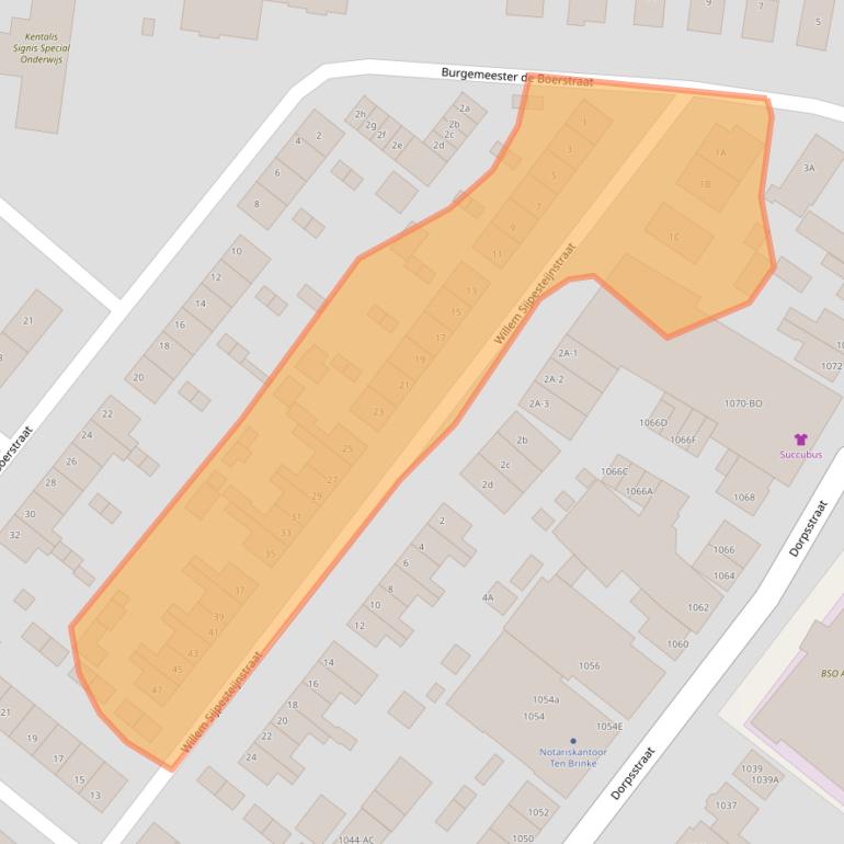 Kaart van postcodegebied 1566KE.