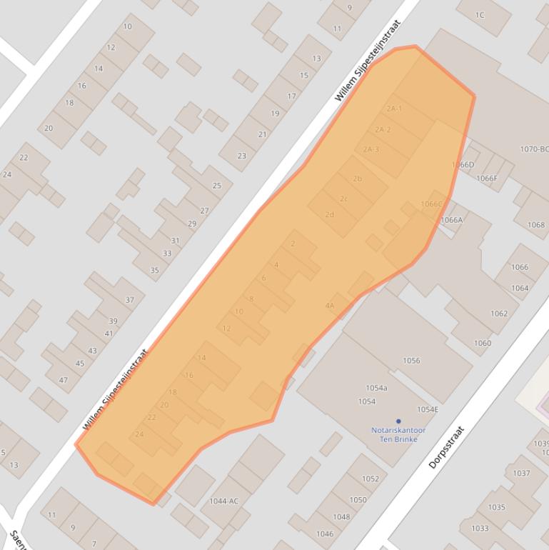 Kaart van postcodegebied 1566KH.