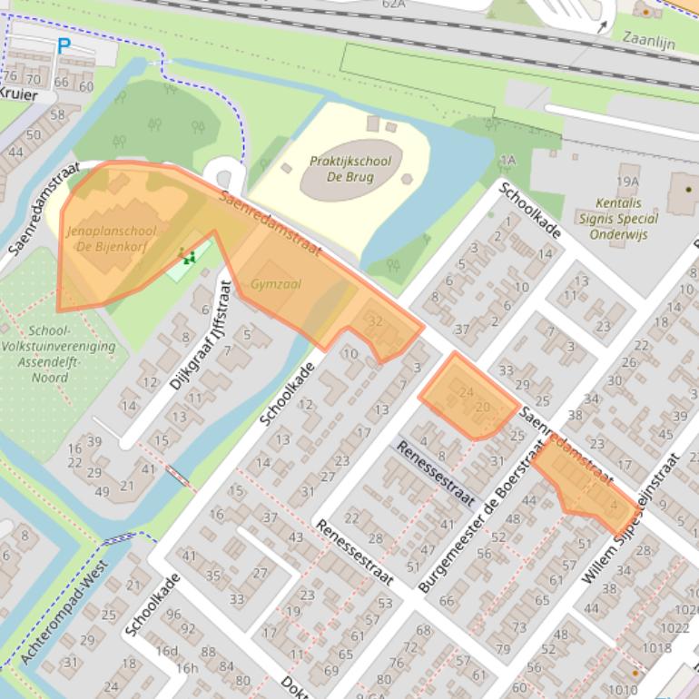 Kaart van postcodegebied 1566KM.