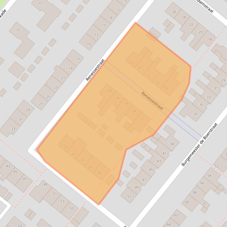 Kaart van postcodegebied 1566KR.