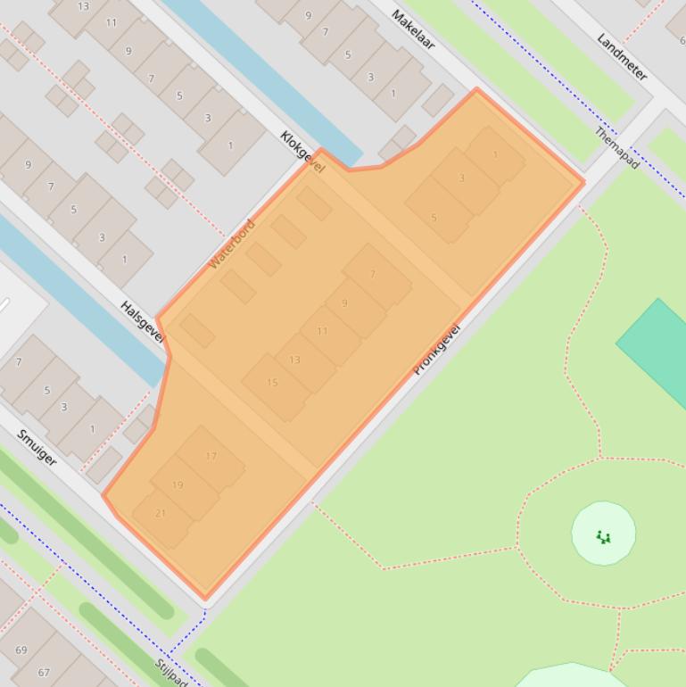 Kaart van postcodegebied 1566LN.