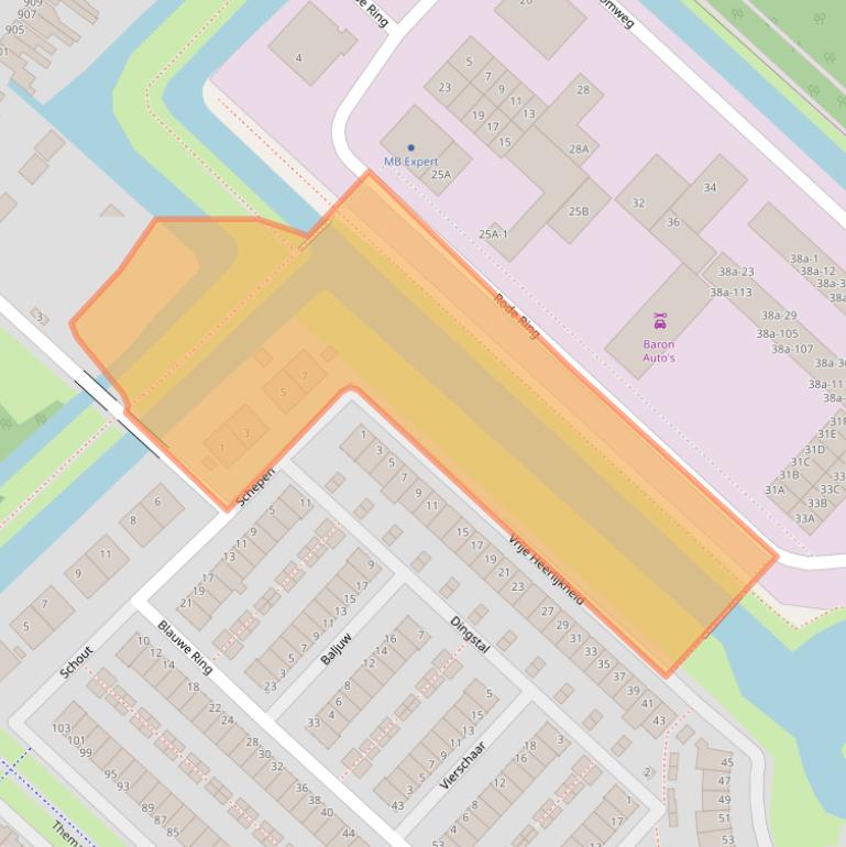 Kaart van postcodegebied 1566MK.