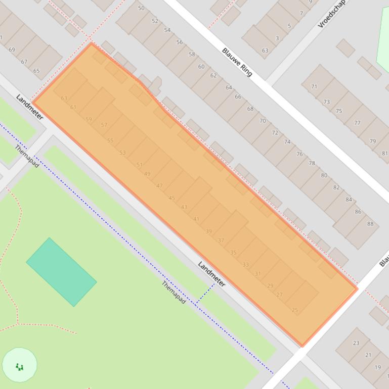 Kaart van postcodegebied 1566MP.