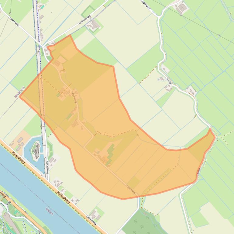 Kaart van postcodegebied 1566NC.