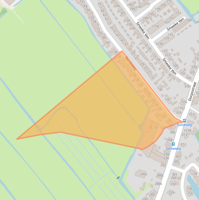 Kaart van postcodegebied 1566NL.