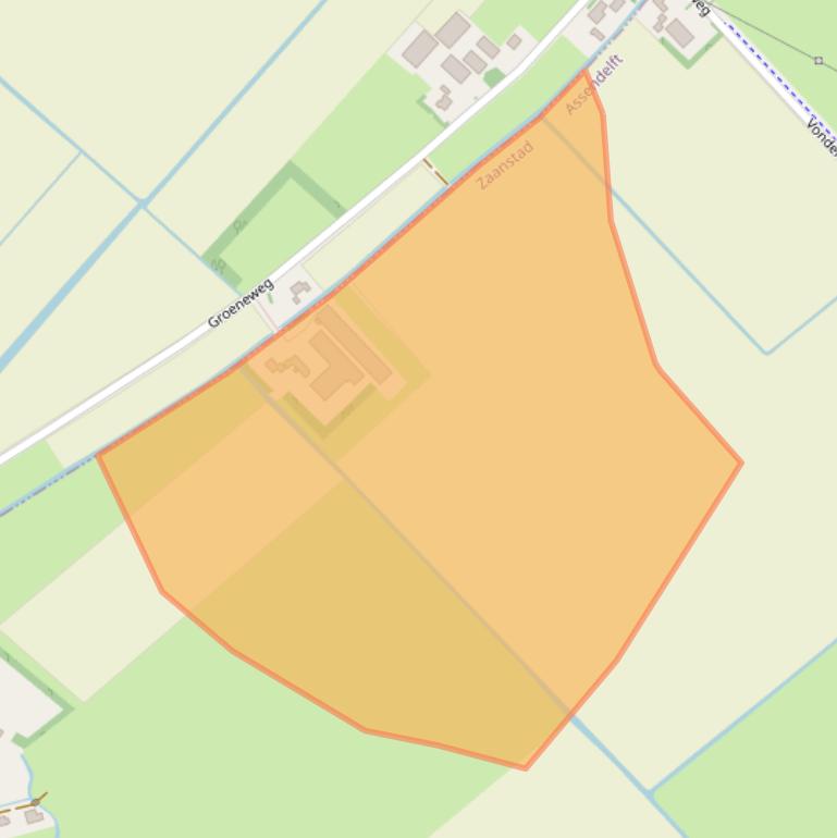 Kaart van postcodegebied 1566NT.