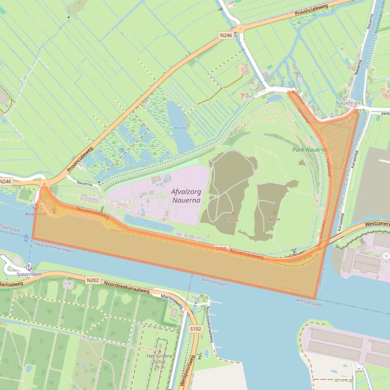 Kaart van postcodegebied 1566PA.