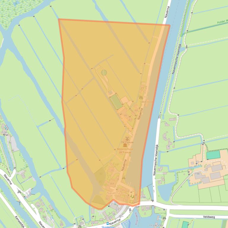 Kaart van postcodegebied 1566PD.